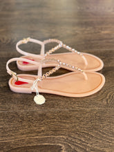 Carica l'immagine nel visualizzatore di Gallery, MENGHI SANDALO INFRADITO SWAROVSKI ROSA