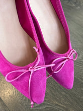 Carica l'immagine nel visualizzatore di Gallery, MARRADINI BALLERINA IN CAMOSCIO FUXIA