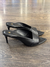 Carica l&#39;immagine nel visualizzatore di Gallery, CARRANO MULE PELLE NERA TC 6 CM
