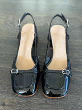 Carica l&#39;immagine nel visualizzatore di Gallery, CAFE&#39; NOIR SLINGBACK VERNICE NERA TACCO 5 CM
