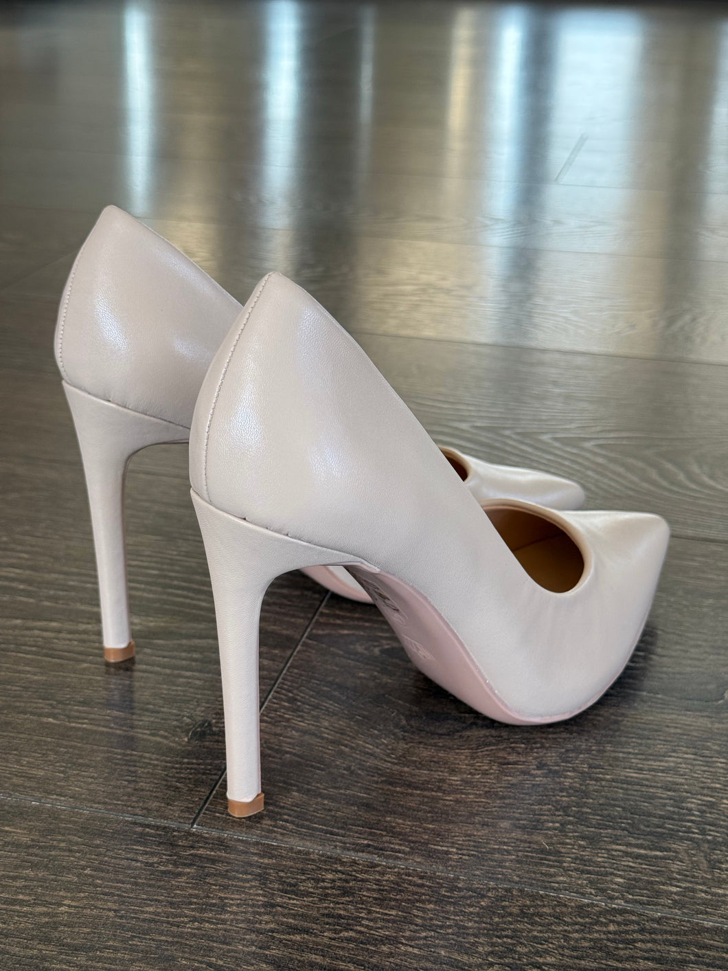 FRANCESCO MILANO DECOLLETE' IN PELLE BEIGE TC 10