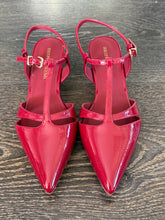 Carica l'immagine nel visualizzatore di Gallery, BRUNO PREMI SLINGBACK IN VERNICE ROSSA TACCO 3 CM
