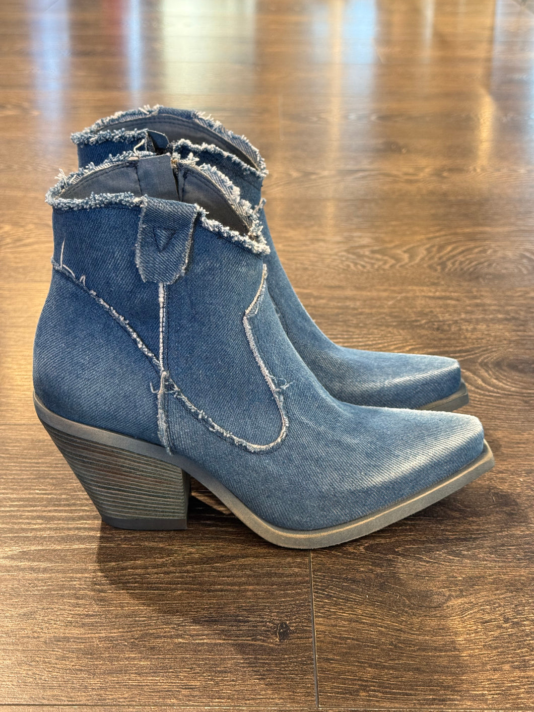 ZOE TEXANO TACCO 8 CM JEANS