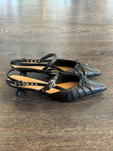 Carica l'immagine nel visualizzatore di Gallery, BRUNO PREMI SLINGBACK IN PELLE NERA TACCO 3 CM CON FIOCCO
