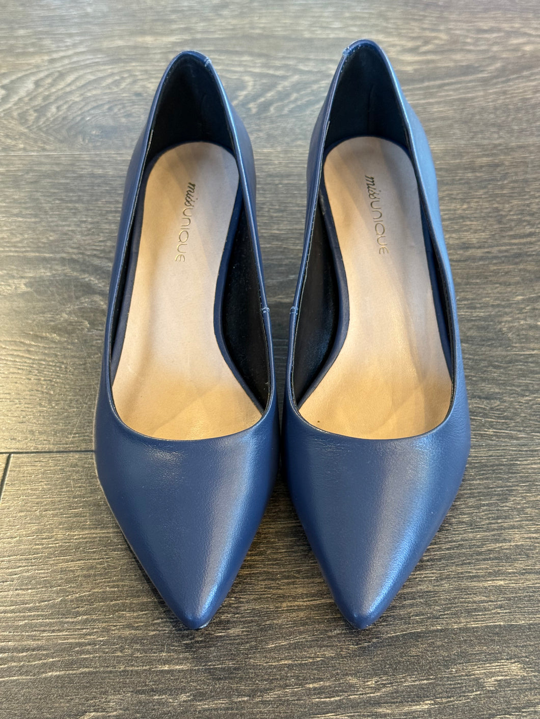 MISS UNIQUE DECOLLETE' IN PELLE BLU TC 5