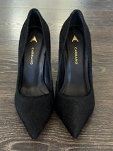 Carica l'immagine nel visualizzatore di Gallery, CARRANO DECOLLETE IN CAVALLINO NERO TACCO 10,5CM  IN ACCIAIO
