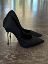 Carica l'immagine nel visualizzatore di Gallery, CARRANO DECOLLETE IN CAVALLINO NERO TACCO 10,5CM  IN ACCIAIO
