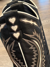 Carica l&#39;immagine nel visualizzatore di Gallery, ZOE STIVALE TEXANO NERO RICAMO TC 8,5
