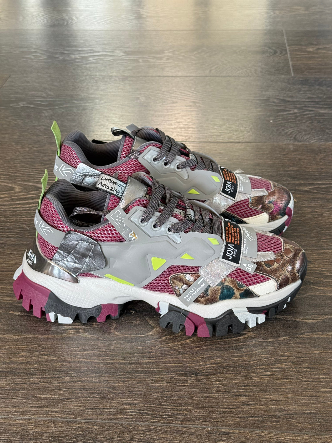 JOIA PARIS SNEAKER  BORDEAUX GRIGIA