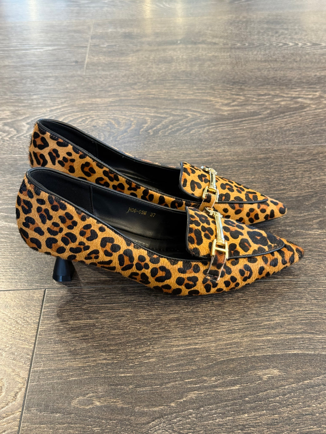 FRANCESCO MILANO MOCASSINO LEOPARDATO TACCO 4,5 CM