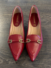 Carica l&#39;immagine nel visualizzatore di Gallery, FRANCESCO MILANO MOCASSINO IN PELLE BORDEAUX TACCO 4,5 CM
