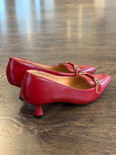 Carica l&#39;immagine nel visualizzatore di Gallery, FRANCESCO MILANO MOCASSINO IN PELLE BORDEAUX TACCO 4,5 CM
