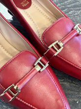 Carica l&#39;immagine nel visualizzatore di Gallery, FRANCESCO MILANO MOCASSINO IN PELLE BORDEAUX TACCO 4,5 CM
