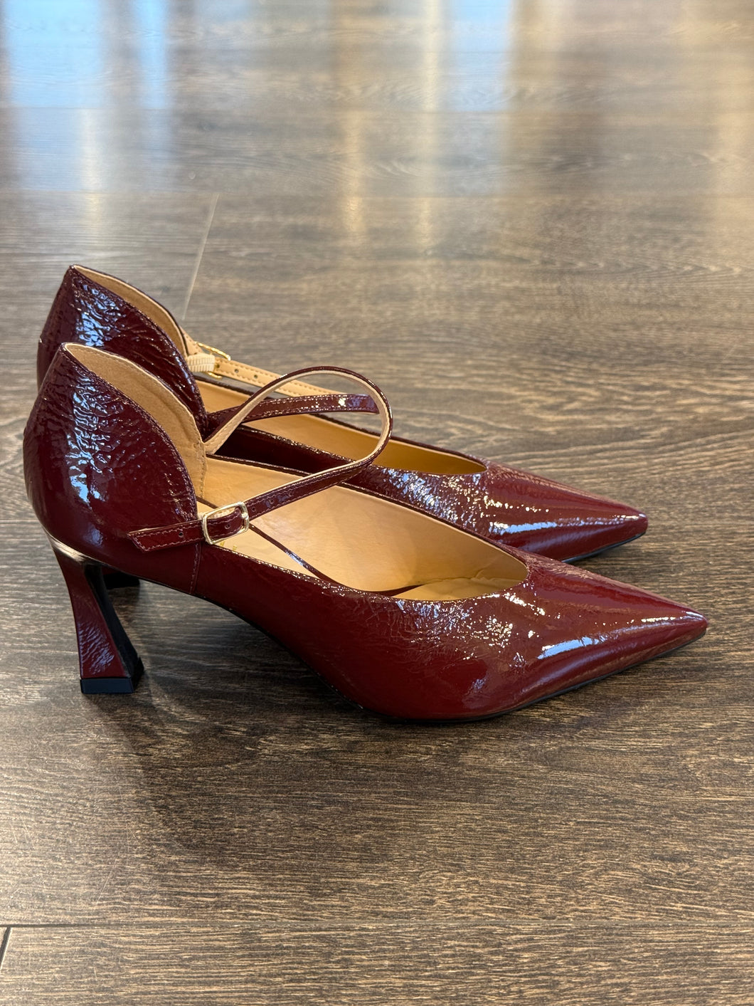 CECIL DECOLLETE' IN VERNICE BORDEAUX TC 7 CM