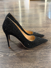 Carica l'immagine nel visualizzatore di Gallery, FRANCESCO MILANO DECOLLETE' IN STRASS NERO TACCO 10 CM

