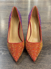 Carica l'immagine nel visualizzatore di Gallery, FRANCESCO MILANO DECOLLETE' IN STRASS ROSSA TACCO 10 CM
