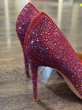 Carica l'immagine nel visualizzatore di Gallery, FRANCESCO MILANO DECOLLETE' IN STRASS ROSSA TACCO 10 CM
