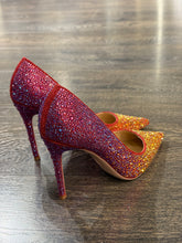 Carica l'immagine nel visualizzatore di Gallery, FRANCESCO MILANO DECOLLETE' IN STRASS ROSSA TACCO 10 CM
