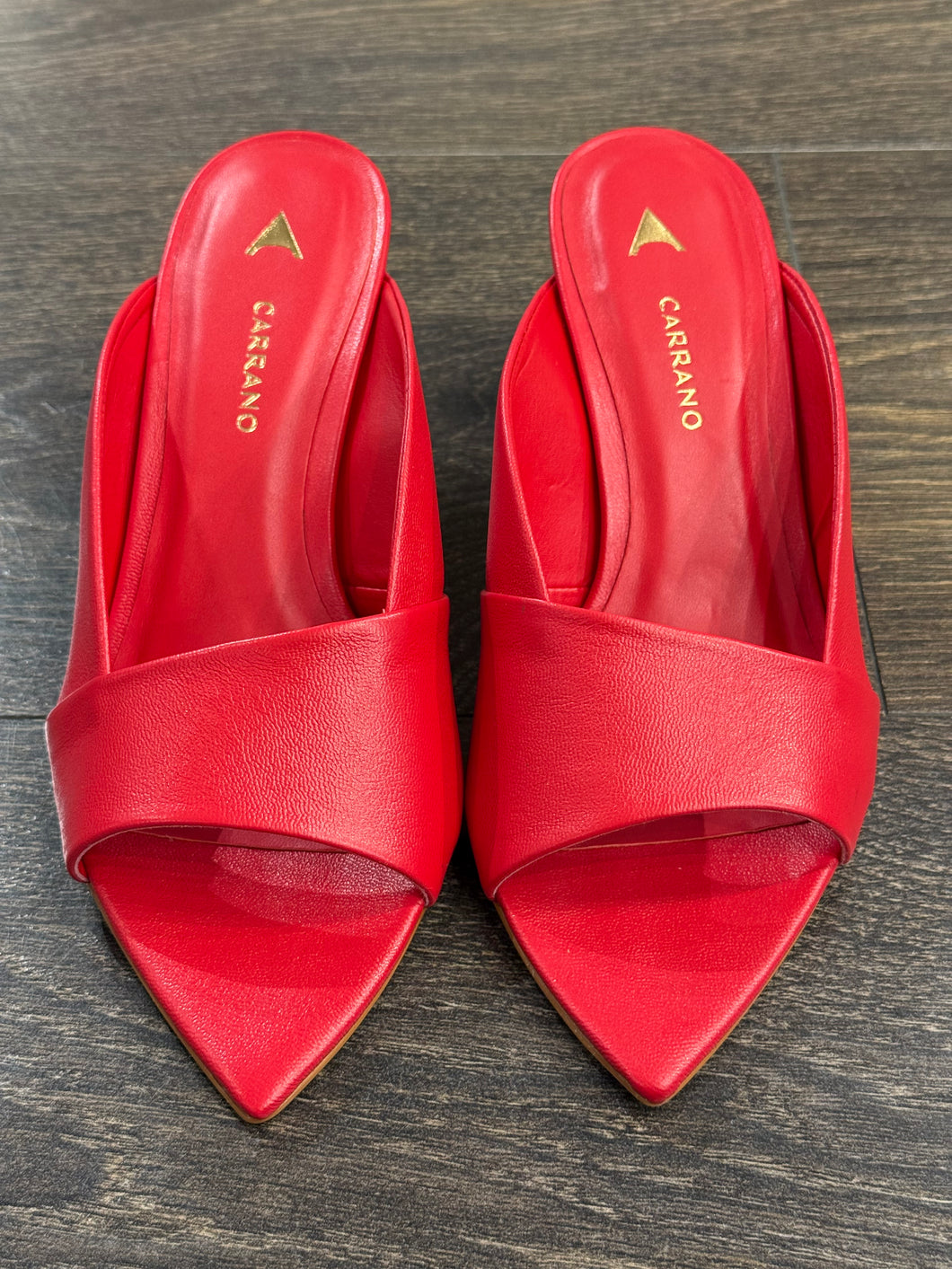 CARRANO MULE PELLE ROSSA TC 6 CM
