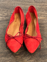 Carica l&#39;immagine nel visualizzatore di Gallery, MARRADINI BALLERINA CAMOSCIO ROSSO
