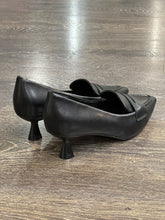 Carica l&#39;immagine nel visualizzatore di Gallery, FRANCESCO MILANO DECOLLETE&#39;-MOCASSINO  PELLE NERA TACCO 4 CM

