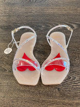 Carica l&#39;immagine nel visualizzatore di Gallery, MENGHI SANDALO FASCIA  SWAROVSKI  AVORIO
