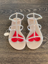 Carica l&#39;immagine nel visualizzatore di Gallery, MENGHI SANDALO STILE ROMANO  SWAROVSKI  AVORIO

