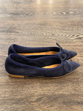 Carica l&#39;immagine nel visualizzatore di Gallery, MARRADINI BALLERINA CAMOSCIO BLU
