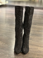 Carica l&#39;immagine nel visualizzatore di Gallery, FRANCESCO MILANO STIVALE STRASS NERO TACCO A SPILLO
