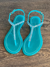Carica l&#39;immagine nel visualizzatore di Gallery, MENGHI SANDALO INFRADITO SWAROVSKI SEA
