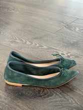 Carica l&#39;immagine nel visualizzatore di Gallery, MARRADINI BALLERINA IN CAMOSCIO VERDE
