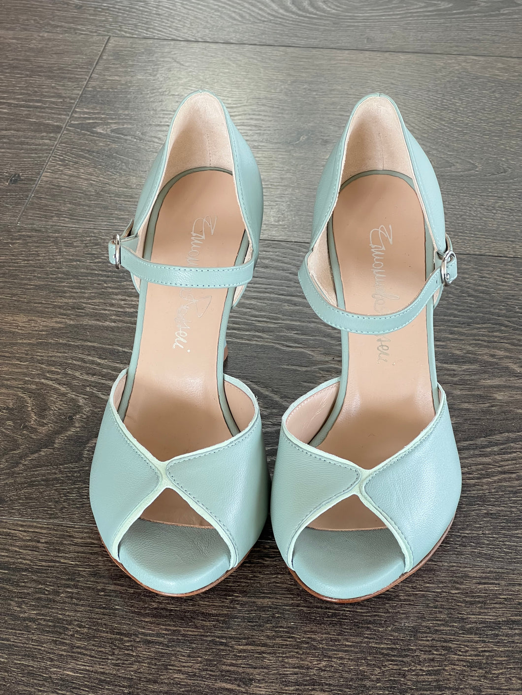 EMANUELA PASSERI SPUNTATA DECOLLETE' IN PELLE TIFFANY TACCO8CM